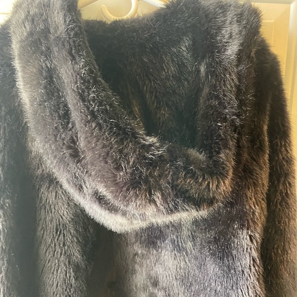 Torrid Faux Fur black coat - Picture 2 of 3